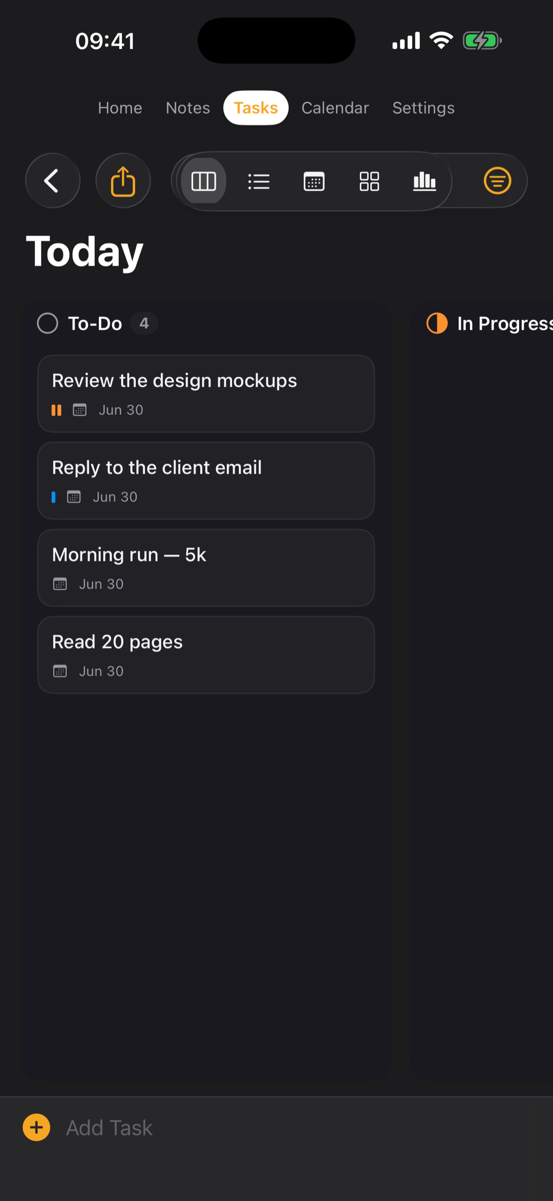 LuNote tasks